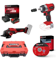 Einhell Tp-Cw 18 Li Bl + Axxio 18/115 Akülü Somun Sıkma Ve Taşlama Seti (4,0 Ah Akü Ve Şarj Cihazı,