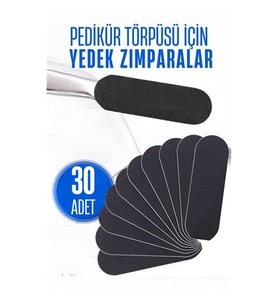 Ayak Törpü Yedeği Yapışkanlı Törpü Zımparası Pedikür Törpü Yedeği 30 ADET