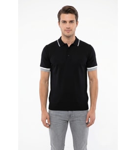 Erkek Polo Yaka Kısa Kollu Triko Tişört Regular Kalıp BGL-ST05559