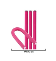 Hair Clips 4'Lü Sosis Bigudi - Pembe