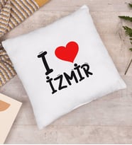 BK Gift I Love İzmir Tasarımlı Yastık - Model 1