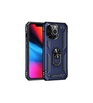 iPhone 14 Pro Kılıf Sofya Yüzüklü Silikon Kapak - Lacivert