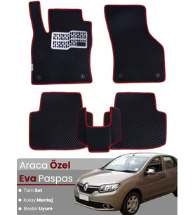 RENAULT SYMBOL 3 (2013-2020) Uyumlu EVA Paspas Tam Set–Oto Paspas,Araca Özel,Kolay Montaj
