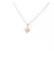 Kişiye Özel Minimalist Parıltı Kolye 925K Gümüş (Rose)