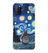 Oppo A52/A72/A92 Uyumlu Komşum Totoro Tasarımlı Şeffaf Telefon Kılıfı