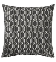 IKEA JÄTTEPOPPEL koyu gri-beyaz 50x50 cm kırlent kılıfı