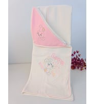 Kız Bebek Battaniye Pembe Başlıklı Soft Love Rabbit Mevsimlik Hediyelik