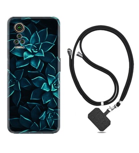 General Mobile GM 21 Pro GM 22 Pro Plus Kılıf Boyun Askılı Silikon Mistik Çiçekler 1650