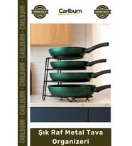 #Organizer Mutfak Dolabı İçi Çok Katlı Yer Tasarrufu Sağlayan Dayanıklı Siyah Modern Şık Raf Metal T