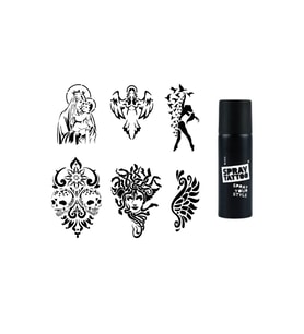Felsefe ve Mitoloji Spray Tattoo İle Geçici Dövme Yapma Seti