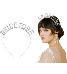 Gümüş Kaplama Kristal Taşlı Bride To Be Gelin Tacı
