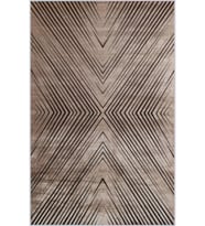 Eliana Home Baskılı, Yıkanabilir Kaymaz Taban Salon Halısı LNA1757 100x150 cm (Kahverengi)