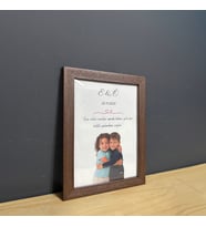Çocukluk Fotoğraf Birleştirme, Çerçeve, Kişiye Özel, Konsept, Sevgiili Arkadaş Hediye (15x21) (Kahverengi)