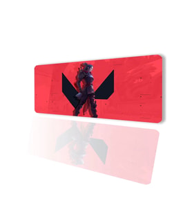 SonicTouch Kırmızı Siyah V-Max Kaymaz Gaming Oyuncu Masaüstü Dikişsiz Klavye Mouse Pad 32x70Cm