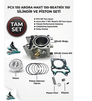 Honda PCX 150 2014-17/Arora Max T 150 /Beatrix 150 Komple Silindir Piston Takımı Arasmto