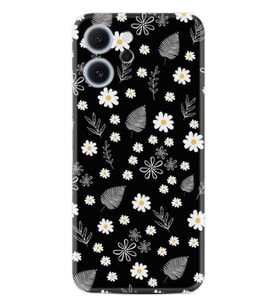Oppo Reno 14F Kılıf Boutique Baskılı Resimli Papatyalar ve Yaprak Pcode -078