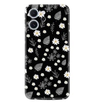 Oppo Reno 14F Kılıf Boutique Baskılı Resimli Papatyalar ve Yaprak Pcode -078