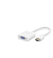 Hdmi To Vga Dişi Görüntü Dönüştürücü 1080P - Beyaz HDX2020B
