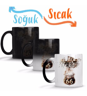 Route 66 Sihirli Kupa Bardak Porselen