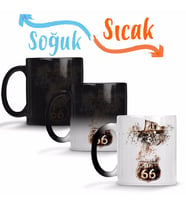 Route 66 Sihirli Kupa Bardak Porselen