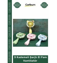 #ElFanı Taşınabilir USB Sessiz Mini Soğutucu Ergonomik Çanta Boyu 3 Kademeli Şarjlı El Fanı Vantilat