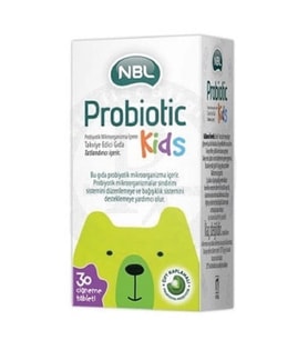 NBL Probiotic Kids 30 Çiğneme Tableti