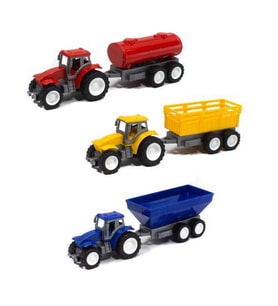 Oyuncak Traktör Römork Set 3 Lü Tarım Set (Çok Renkli)