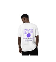 Hayat kırılınca başlar kırık yumurta baskılı kaliteli unisex oversize T-shirt (Beyaz)