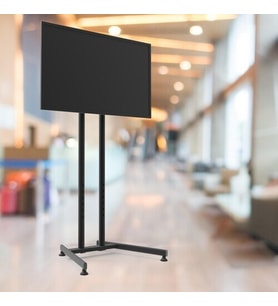 TV/Fuar Standı Sabit Ayaklı  Metal TV Ünitesi 40” inç – 75” inç