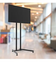 TV/Fuar Standı Sabit Ayaklı  Metal TV Ünitesi 40” inç – 75” inç