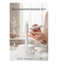 Profesyonel 5 Başlıklı Pilli Manikür Pedikür Seti - Güçlü Motorlu Tırnak Törpü Parlatıcı Bakım Kiti