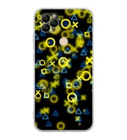 PrintiFy General Mobile GM 22 Uyumlu Kamera Korumalı Semboller Tasarımlı Şeffaf  Kılıf