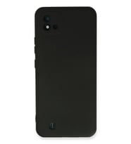 Newface Realme C11 2021 Kılıf Nano içi Kadife Silikon - Siyah