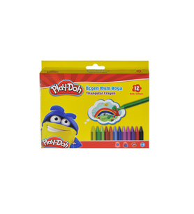 Play-Doh Üçgen Crayon Mum Boya 12 Renk