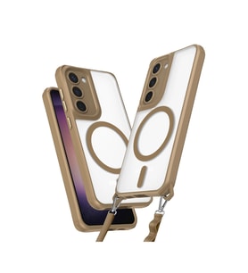 Samsung Galaxy S23 Kılıf Enka Magsafe Silikon Kılıf - Desert