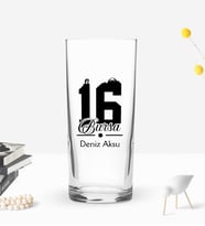 BK Gift Kişiye Özel İsimli DTF Bursa Plaka Şehir Tasarımlı Rakı Bardağı, Arkadaşa Hediye, Sevgiliye Hediye