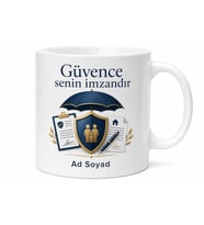 Sigorta Acentesi Sahibine Risk Yönetimi Hasar Dosyası Güvence Kupa Hediye Bardak