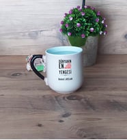Yengeye Hediye Kupa Bardak Sihirli Oval Fotoğraflı Doğum Günü Anneler Günü Hediyesi