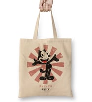 Felix The Cat Retro Japanese Bez Çanta Uzun Saplı