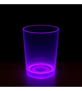 PartyGlow Neon Mor Bardak 8.5 x 10.5 cm