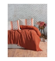 Cotton Box Jakarlı Çift Kişilik Pike Takımı Papına Tarçın