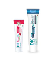 DKDENT Ahududu Aromalı Çocuk Diş Macunu 50 ml & Yetişkin Klasik Diş Macunu 75 ml 2'li Set