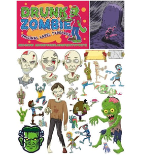 Zombiler Sticker Set 6 20 Parça Telefon, Tablet, Defter, Laptop Sticker