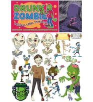 Zombiler Sticker Set 6 20 Parça Telefon, Tablet, Defter, Laptop Sticker