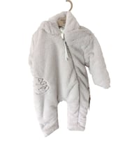 20305 Unisex Bebek Lucky Bear Elyaf Dolgulu Kapüşonlu Tulum