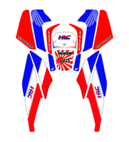 Grippatch Honda Forza 250 (2025) ile Uyumlu 18 Parça Renkli Tank Pad Seti GC20-R6