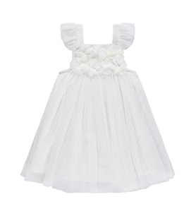 Civil Baby Askılı Tüllü 6-18 Ay Elbise - Ekru