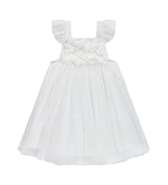Civil Baby Askılı Tüllü 6-18 Ay Elbise - Ekru