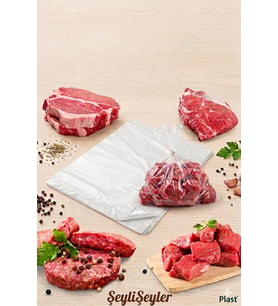 ŞeyliŞeyler - Plast 35x50 Hışır Şeffaf Tabaka Poşet 5 kg - Şarküteri ve Kasap Poşeti