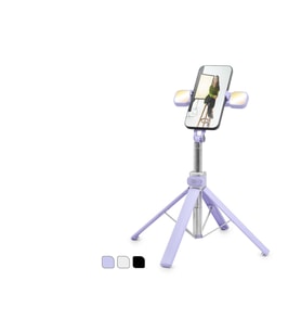 Telefon Tripodu Ve Selfie Çubuğu Seti Bluetooth 4.0 Kumandalı Led 130 Cm - Çok Renkli ND1035